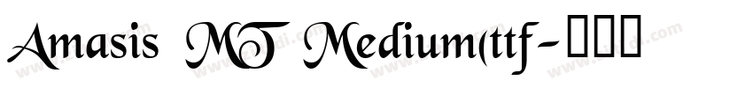 Amasis MT Medium(ttf字体转换